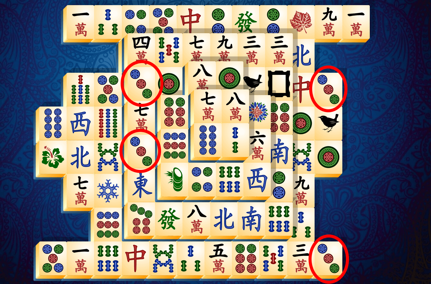 Veiledning i Mahjong for én spiller, trinn 6